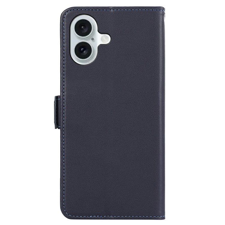 ABEEL For iPhone 17 Case Leather Phone Cover with RFID Blocking Wallet - Blue