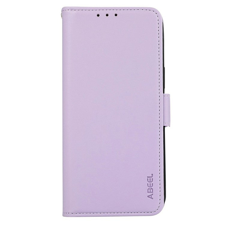 ABEEL For iPhone 17 Case Leather Phone Cover with RFID Blocking Wallet - Purple