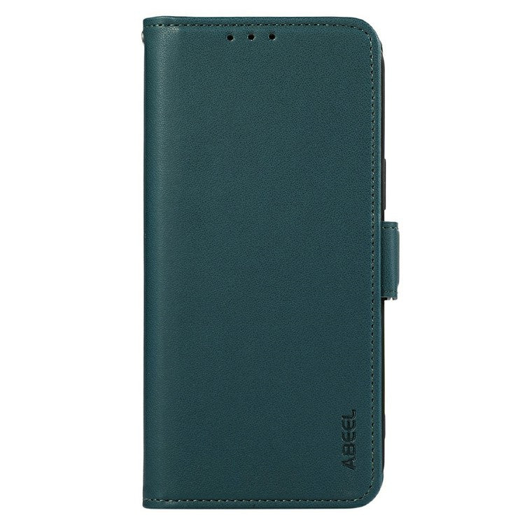 ABEEL For iPhone 17 Case Leather Phone Cover with RFID Blocking Wallet - Green