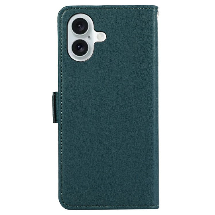 ABEEL For iPhone 17 Case Leather Phone Cover with RFID Blocking Wallet - Green