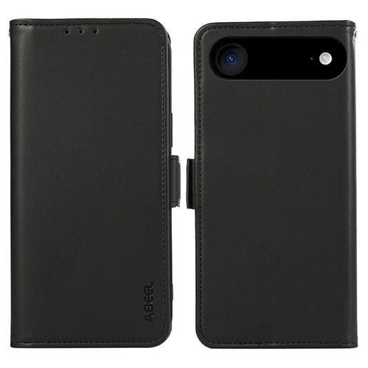 ABEEL For iPhone 17 Air Case Leather Phone Cover with RFID Blocking Wallet - Black