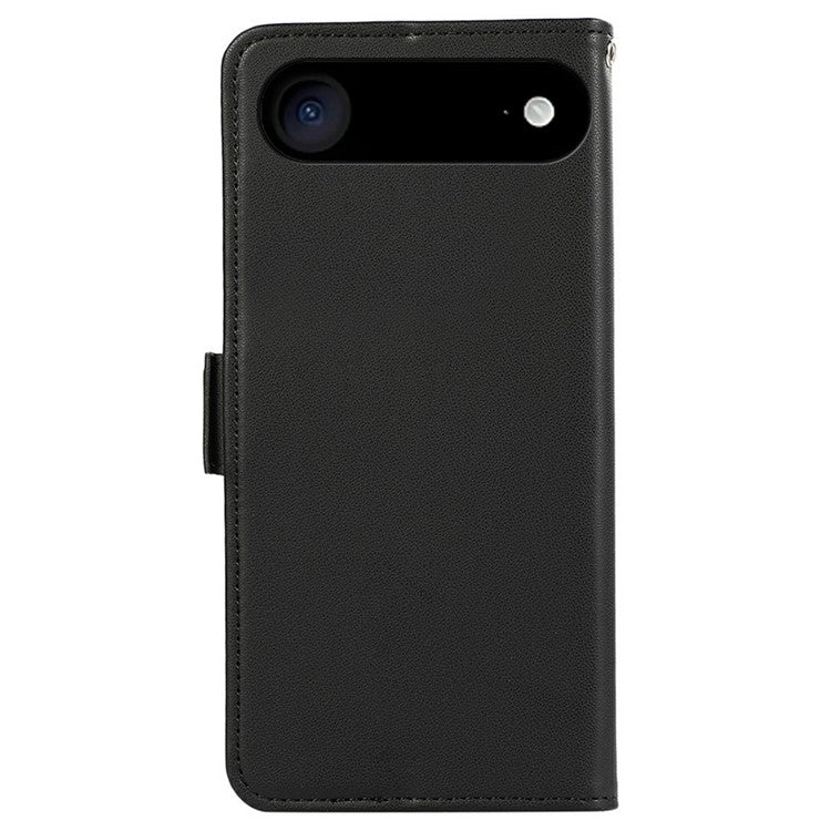 ABEEL For iPhone 17 Air Case Leather Phone Cover with RFID Blocking Wallet - Black