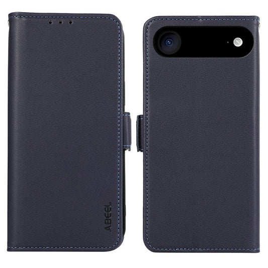 ABEEL For iPhone 17 Air Case Leather Phone Cover with RFID Blocking Wallet - Blue