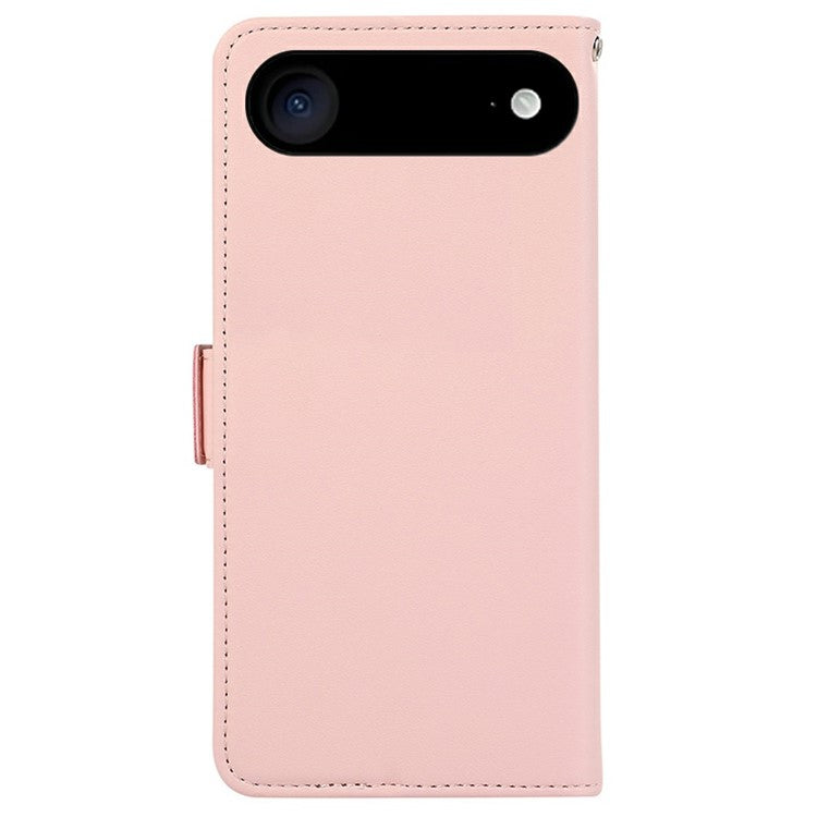 ABEEL For iPhone 17 Air Case Leather Phone Cover with RFID Blocking Wallet - Pink