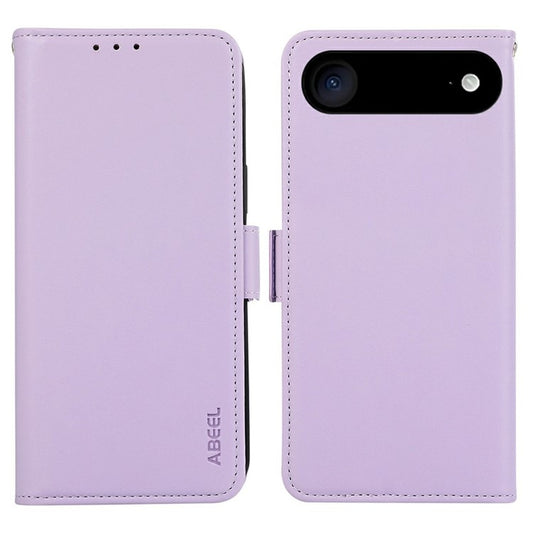 ABEEL For iPhone 17 Air Case Leather Phone Cover with RFID Blocking Wallet - Purple