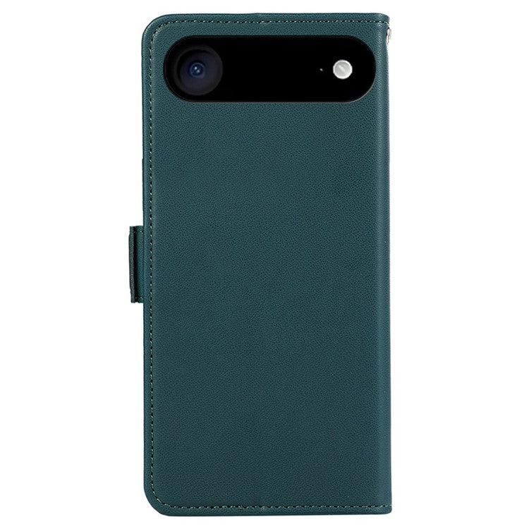 ABEEL For iPhone 17 Air Case Leather Phone Cover with RFID Blocking Wallet - Green
