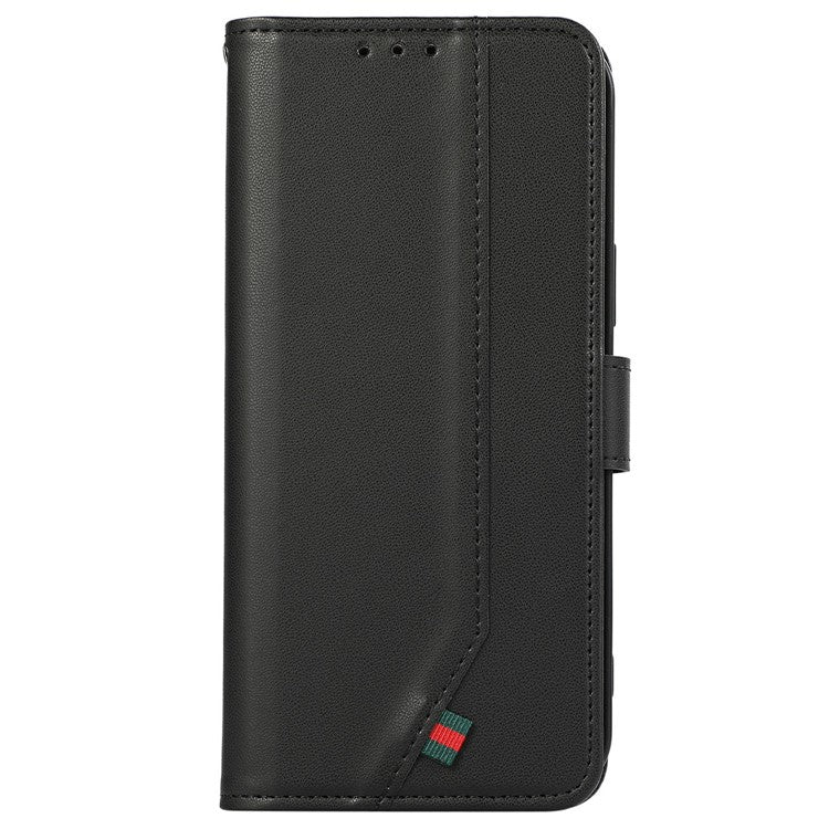For iPhone 17 Pro Case RFID Blocking Flip Leather Phone Cover - Black