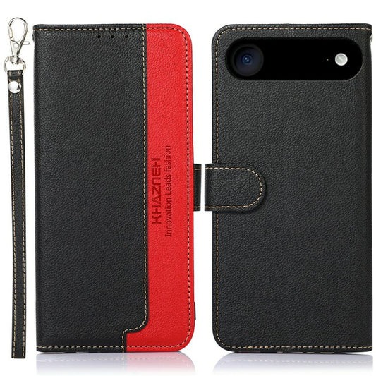 KHAZNEH For iPhone 17 Air Case RFID Blocking Wallet PU Leather Phone Cover - Black