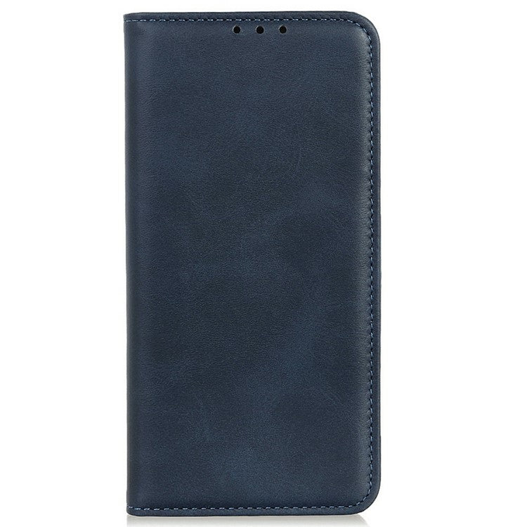 For iPhone 17 Case Split Leather Flip Wallet Phone Cover - Blue