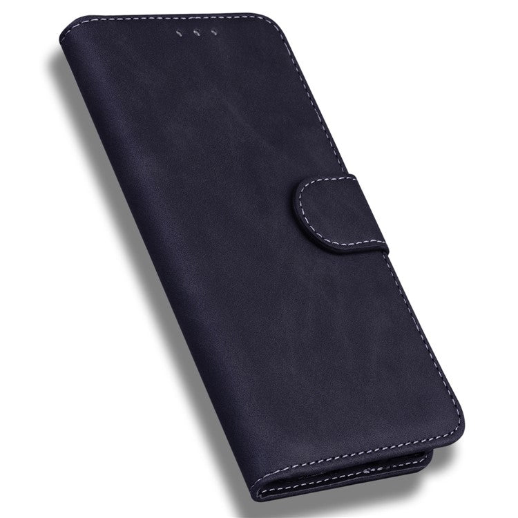Smartphone Cover for Motorola Moto E22 4G / E22i 4G, Drop Resistant PU Leather Flip Wallet Case Viewing Stand Phone Shell - Black