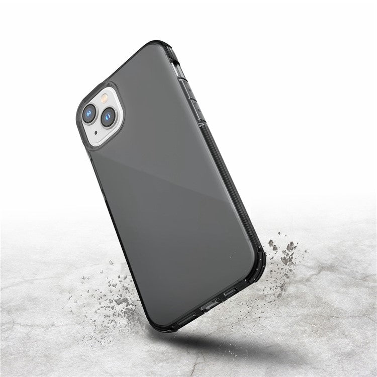 DEFENSE Clear Series for iPhone 14 Plus Airbag Corners Protection Smartphone Cover Anti-drop TPU Mobile Phone Case - Black