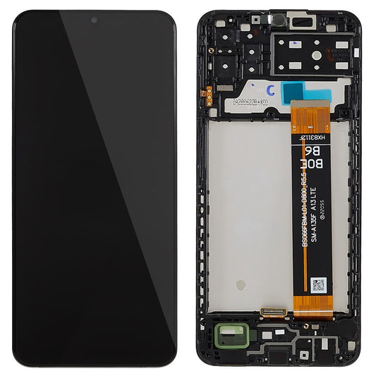 For-Samsung-Galaxy-A13-4G-A135-Grade-S-OEM-LCD-Screen-and-Digitizer-Assembly-+-Frame-Part-(without-Logo)