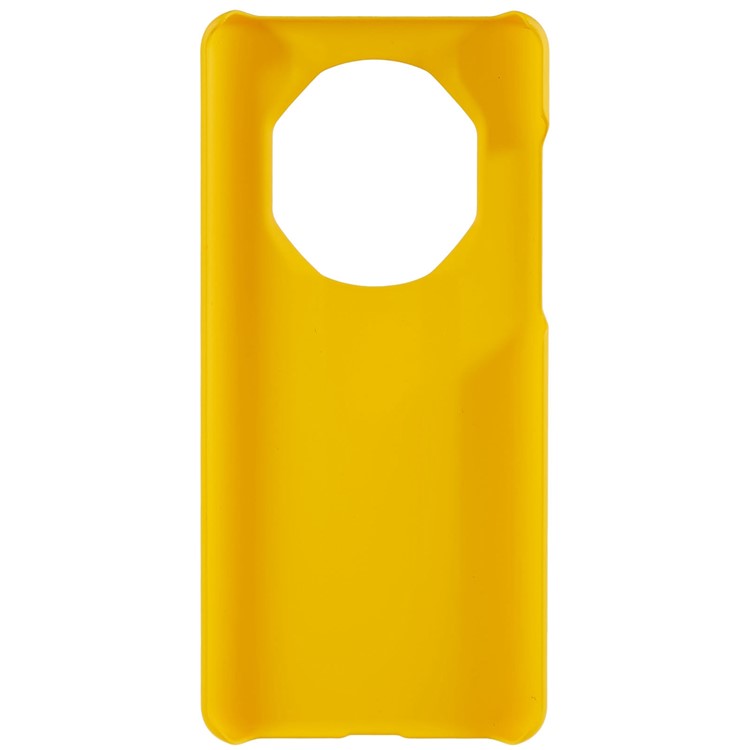 For Huawei Mate 50 RS Porsche Design 4G Hard Plastic Rubberized Glossy Phone Back Case Cellphone Protective Cover - Yellow