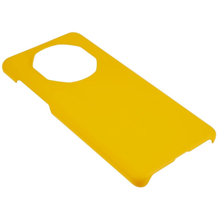 For Huawei Mate 50 RS Porsche Design 4G Hard Plastic Rubberized Glossy Phone Back Case Cellphone Protective Cover - Yellow