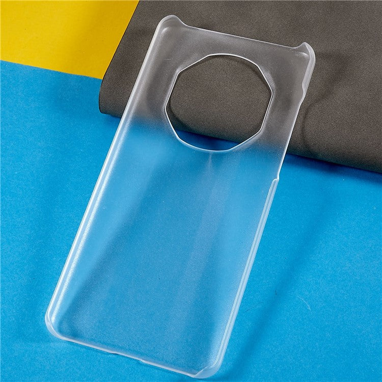 For Huawei Mate 50 RS Porsche Design 4G Hard Plastic Rubberized Glossy Phone Back Case Cellphone Protective Cover - Transparent