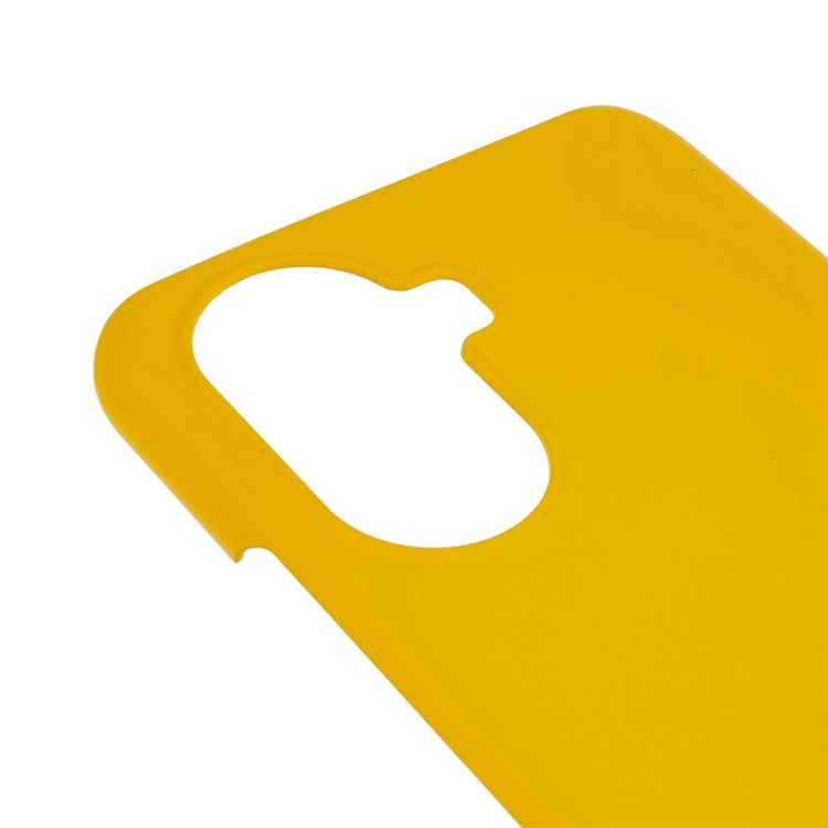 For Huawei Enjoy 50 Rubberized Glossy Hard PC Back Case Cellphone Protective Cover - Yellow