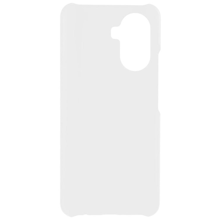 For Huawei Enjoy 50 Rubberized Glossy Hard PC Back Case Cellphone Protective Cover - White