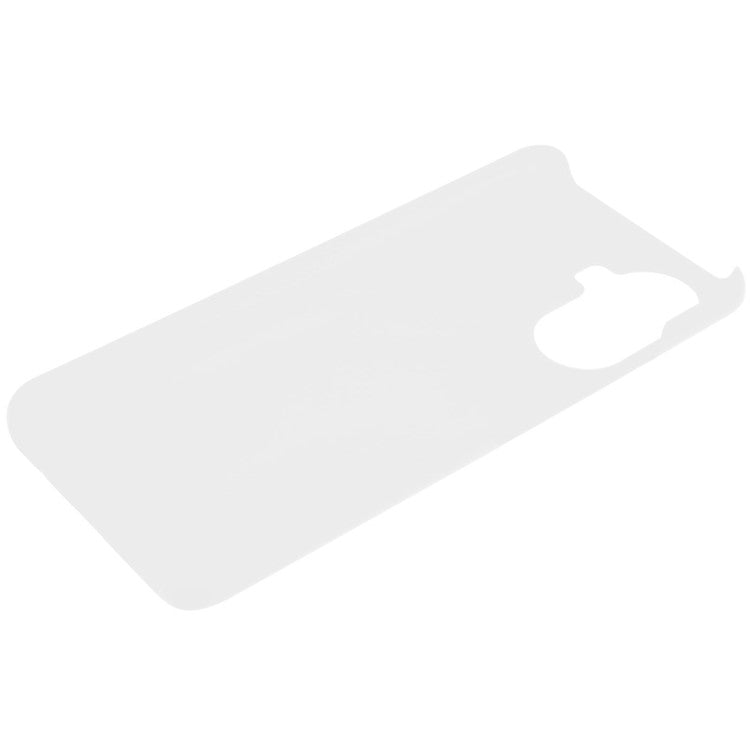 For Huawei Enjoy 50 Rubberized Glossy Hard PC Back Case Cellphone Protective Cover - White