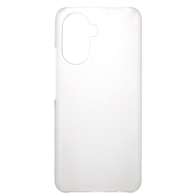 For Huawei Enjoy 50 Rubberized Glossy Hard PC Back Case Cellphone Protective Cover - Transparent