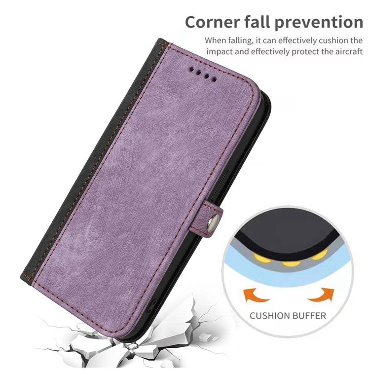 YX0020 For Xiaomi Redmi Note 11 4G (Qualcomm) / Note 11S 4G Phone Case, Bump Proof PU Leather Stand Function Dual Magnetic Clasp Flip Cover Shell with Strap - Light Purple