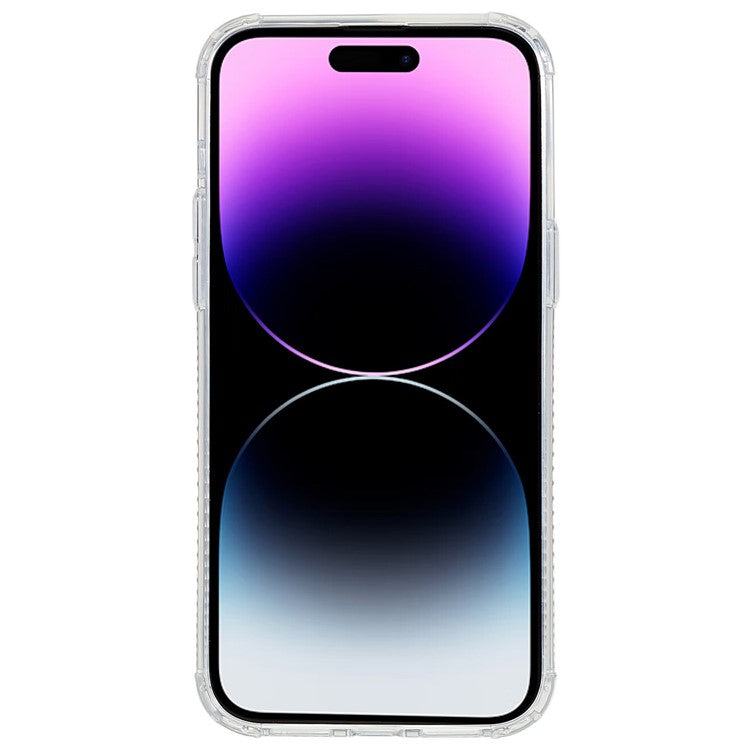 PQY Go Out Series Magnetic Phone Case for iPhone 14 Pro Max Compatible with MagSafe, PC+TPU+PET Scratch-Resistant Anti-Slip Cover - Silver