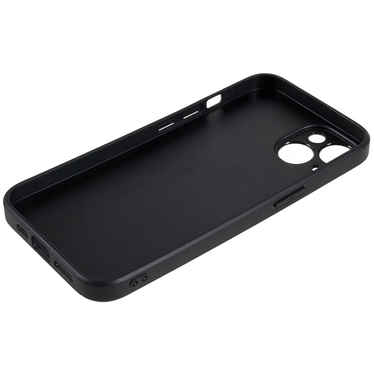 For iPhone 14 Plus Anti-scratch Card Slot Design Phone Case PU Leather+TPU+PC Precise Cutout Protective Cover Shell - Red