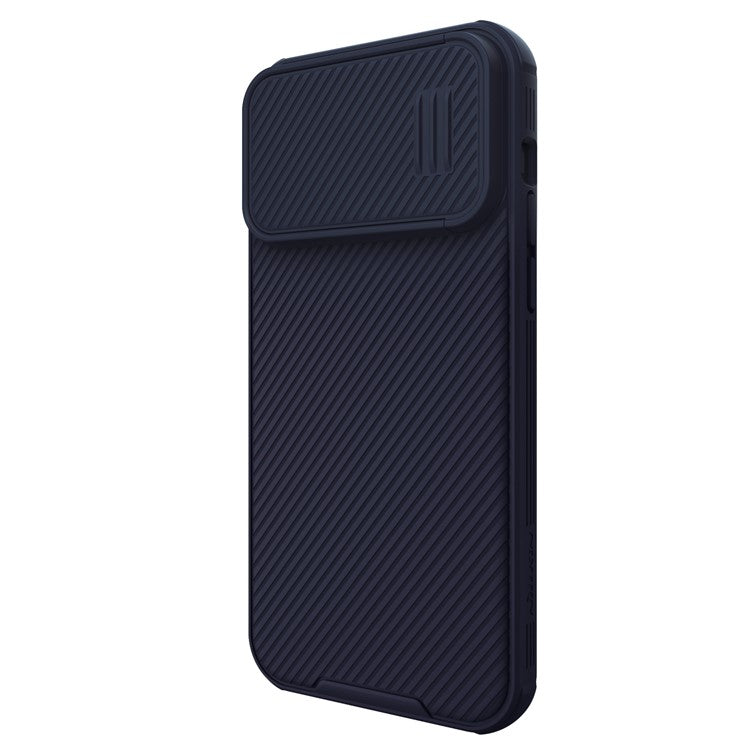 NILLKIN CamShield S Series for iPhone 14 Pro Max Hard PC Soft TPU Protective Case Slide Lens Protection Scratch-Resistant Cover - Purple