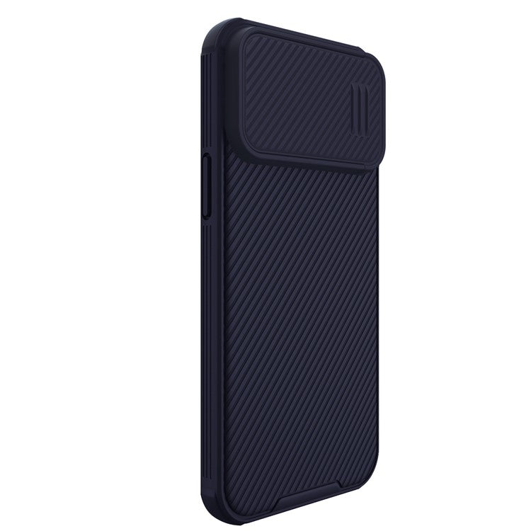 NILLKIN CamShield S Series for iPhone 14 Pro Max Hard PC Soft TPU Protective Case Slide Lens Protection Scratch-Resistant Cover - Purple