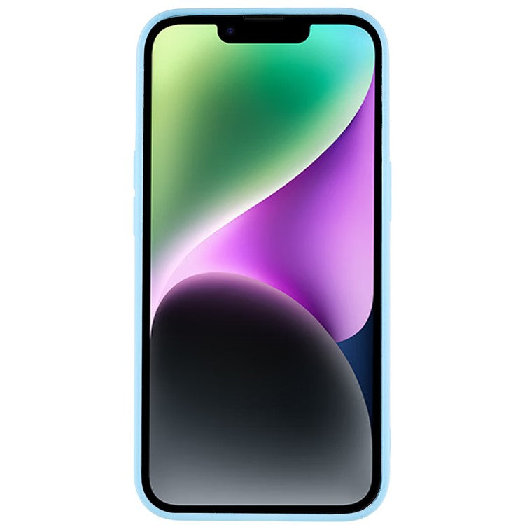 Phone Cover for iPhone 14 Plus Fingerprint Free Matte Protective TPU Phone Cover - Baby Blue