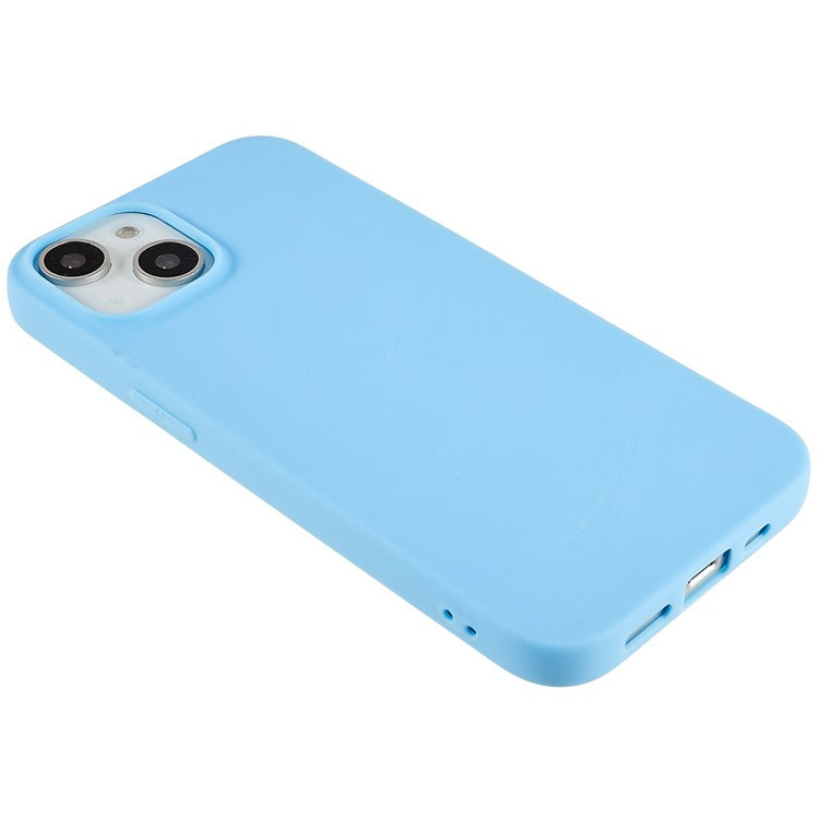 Phone Cover for iPhone 14 Plus Fingerprint Free Matte Protective TPU Phone Cover - Baby Blue