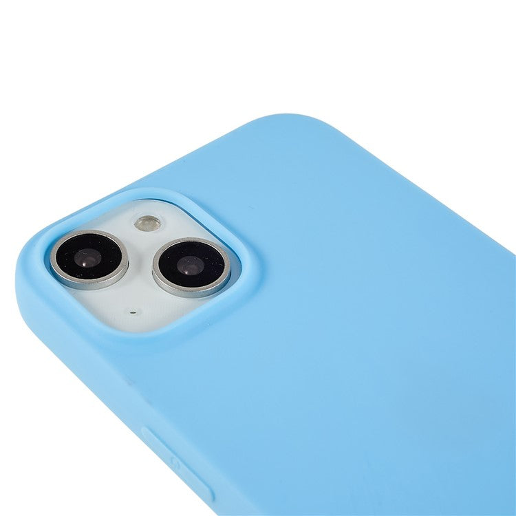 Phone Cover for iPhone 14 Plus Fingerprint Free Matte Protective TPU Phone Cover - Baby Blue