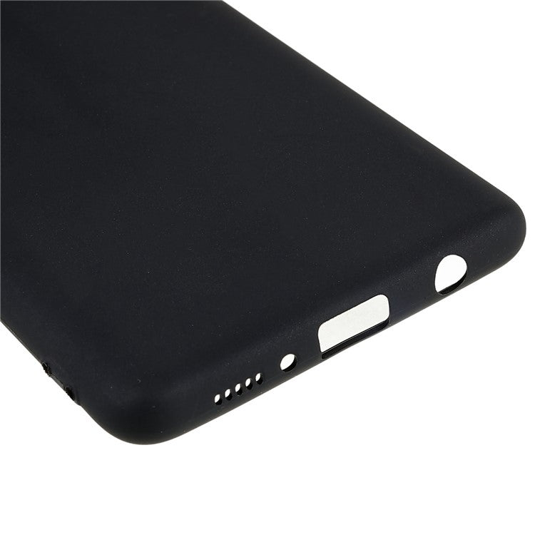 For Samsung Galaxy A42 5G Anti-scratch Slim Fit Cell Phone Cover Black Matte Flexible TPU Case