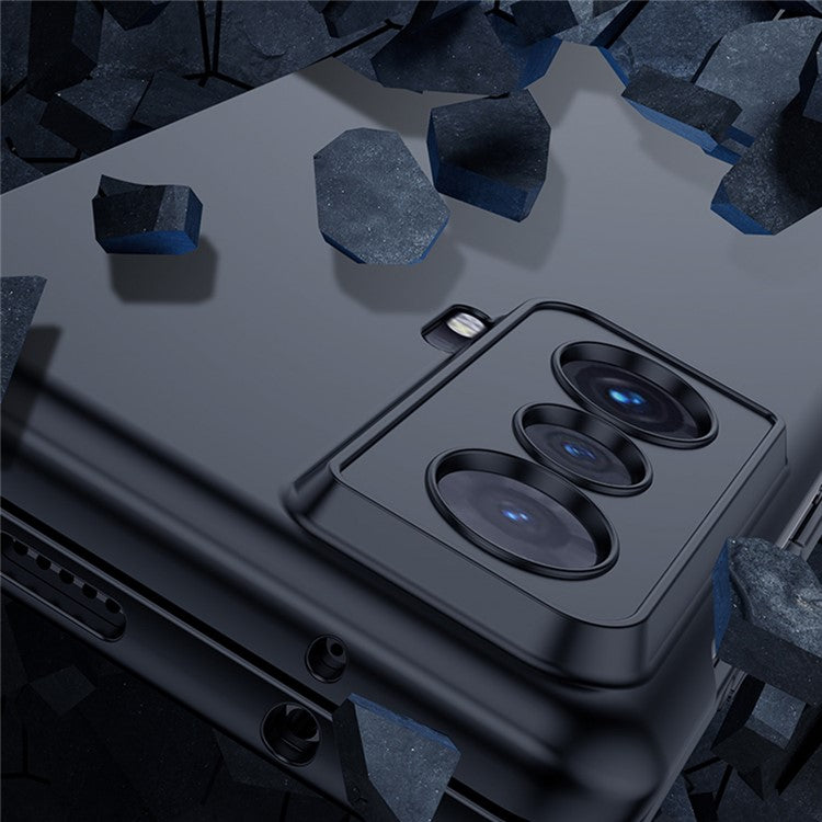 For Honor Magic Vs 5G Skin-touch Feeling Protective Case, Anti-scratch Hard PC Phone Protector Cover - Dark Blue