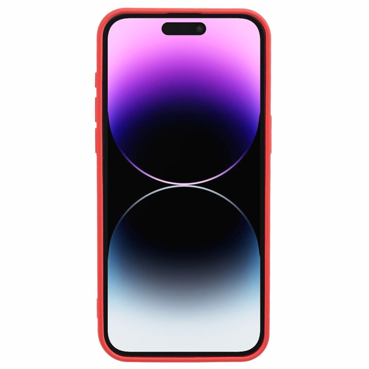 For iPhone 14 Pro TPU Phone Case Anti-Drop Protective Cover Compatible with MagSafe - Red