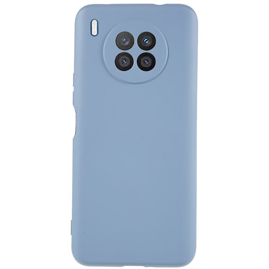 For Huawei nova 8i Liquid Silicone Texture Arc Edge Phone Case 2.0mm Thick Soft TPU Camera Protection Shockproof Cover - Grey