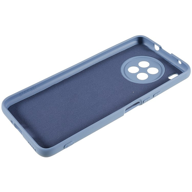 For Huawei nova 8i Liquid Silicone Texture Arc Edge Phone Case 2.0mm Thick Soft TPU Camera Protection Shockproof Cover - Grey
