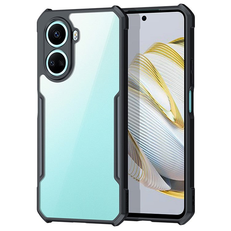 XUNDD For Huawei nova 10 SE 4G Anti-fall Acrylic + TPU Phone Case Non-slip Mobile Phone Back Cover - Black