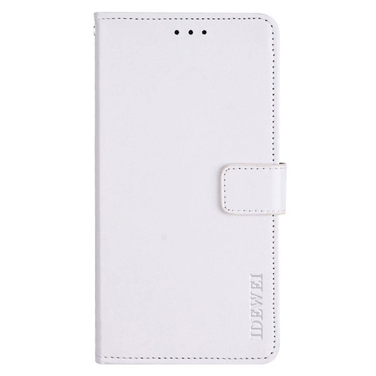 IDEWEI For Honor 80 SE 5G PU Leather Flip Wallet Stand Feature Crazy Horse Texture Phone Cover Phone Shell Protective Case - White