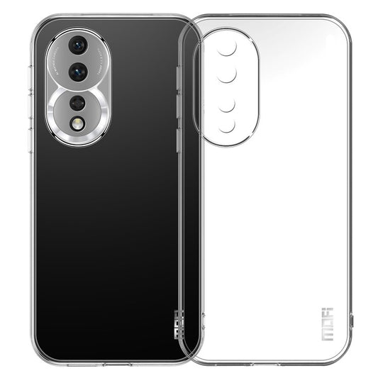 MOFI for Honor 80 5G Mobile Phone Case Scratch-resistant Ultra Clear Shockproof Soft TPU Back Cover Protector