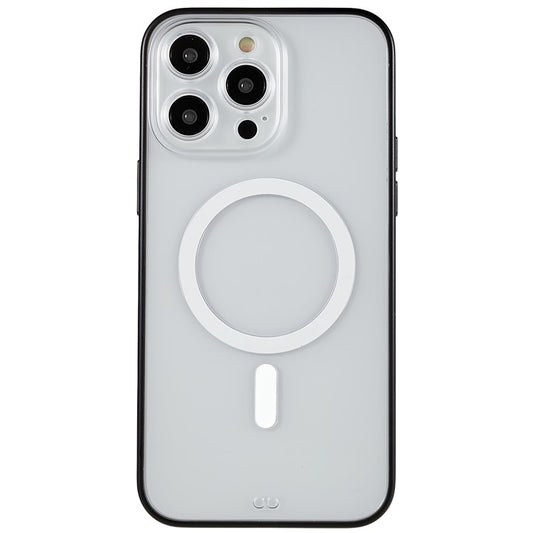 Clear Phone Case for iPhone 14 Pro Max, Shockproof Anti-scratch Magnetic Design PC+TPU Cell Phone Cover - Black