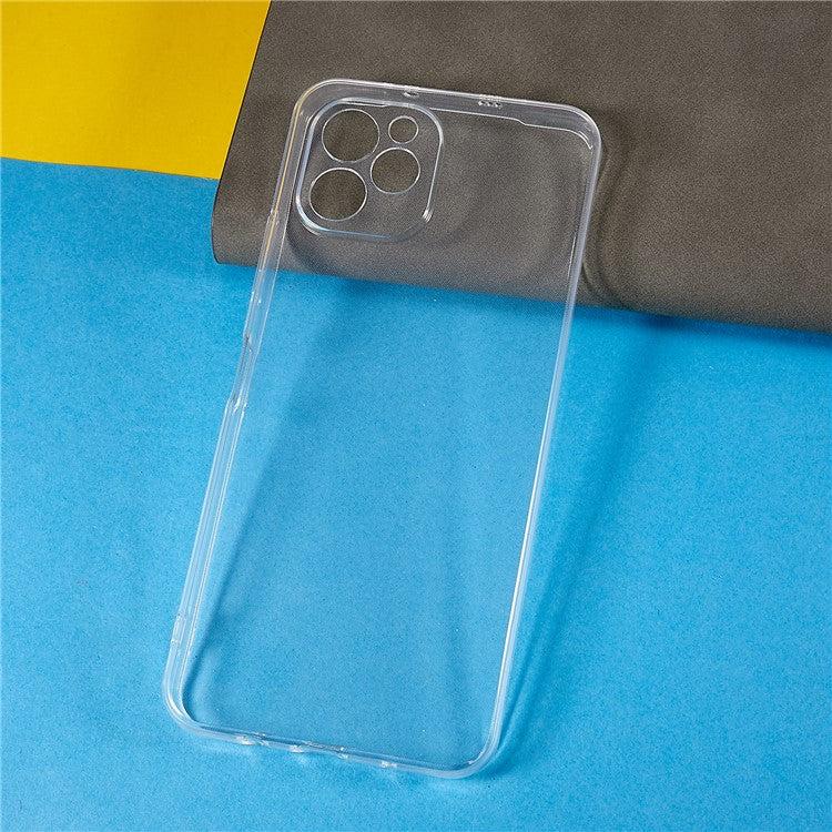 For Huawei nova Y61 4G Transparent Ultra-Thin Flexible TPU Phone Protective Cover Anti-Scratch Back Case