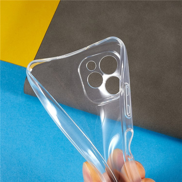 For Huawei nova Y61 4G Transparent Ultra-Thin Flexible TPU Phone Protective Cover Anti-Scratch Back Case
