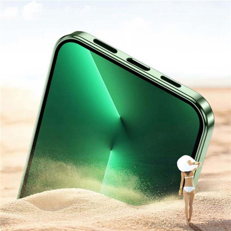 YOOBAO Mobile Phone Case for iPhone 14 Pro Max, Compatible with MagSafe Drop-proof Camera Protection Frame Clear Silicone Phone Cover - Gold