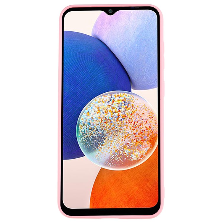 For Samsung Galaxy A34 5G Matte Back Shell, Anti-Fingerprint Soft TPU Phone Case Scratch Resistant Protective Cover - Pink