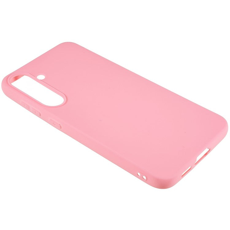 For Samsung Galaxy A34 5G Matte Back Shell, Anti-Fingerprint Soft TPU Phone Case Scratch Resistant Protective Cover - Pink