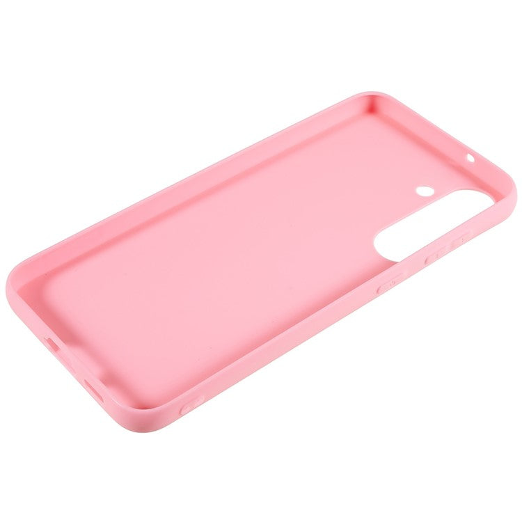 For Samsung Galaxy A34 5G Matte Back Shell, Anti-Fingerprint Soft TPU Phone Case Scratch Resistant Protective Cover - Pink