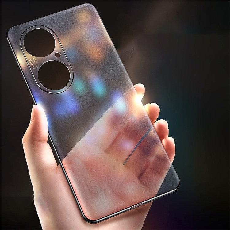 For Huawei P50 Pro 4G Ultra Thin PP Case Matte Drop-proof Protection Cell Phone Case - Transparent White