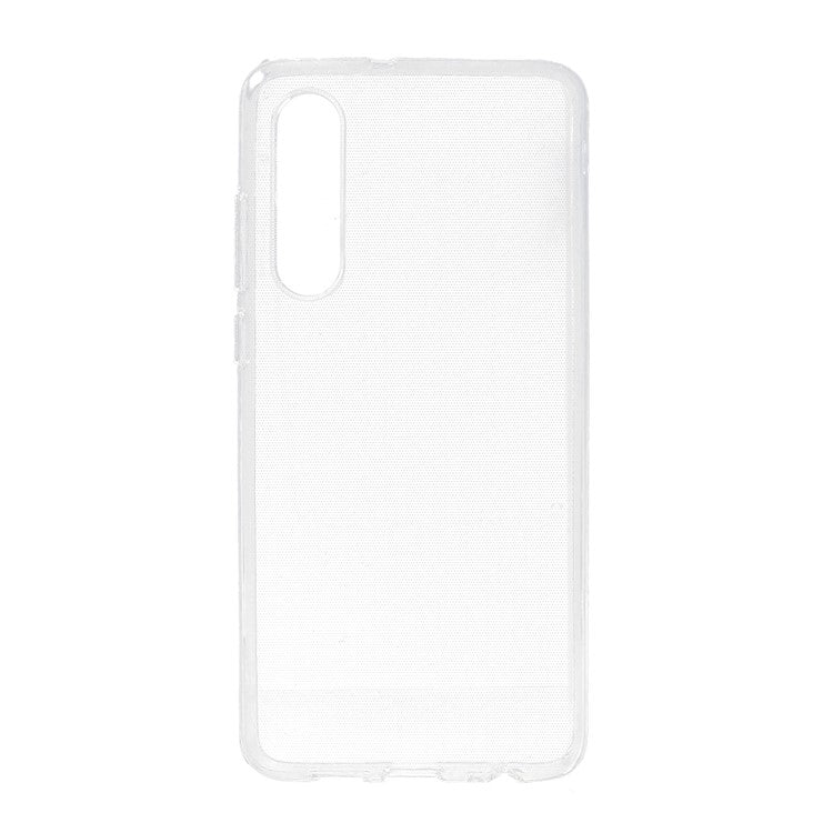 For Huawei P30 Inner Watermark-Free Flexible Clear TPU Cover Glossy Anti-scratch Protective Case (10pcs at least for Order)