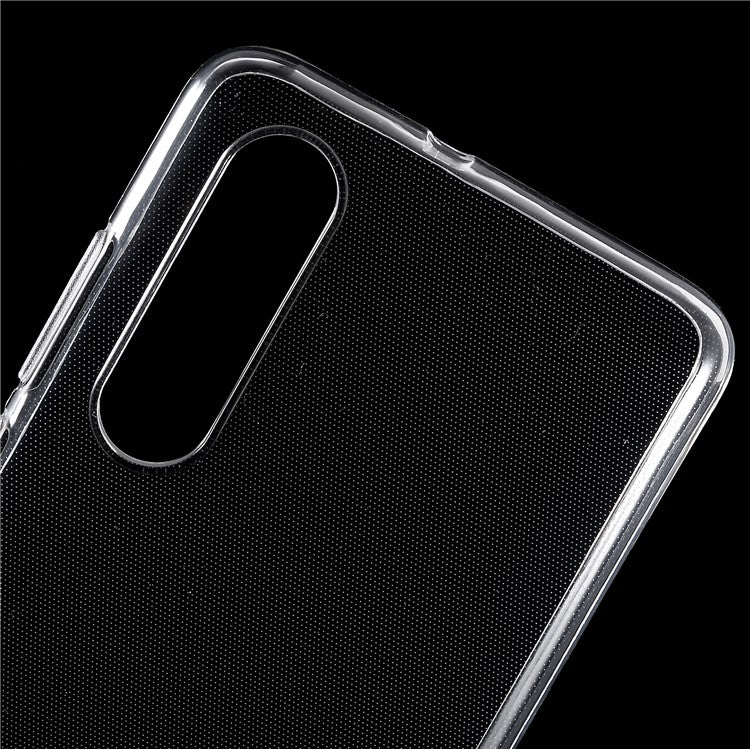For Huawei P30 Inner Watermark-Free Flexible Clear TPU Cover Glossy Anti-scratch Protective Case (10pcs at least for Order)