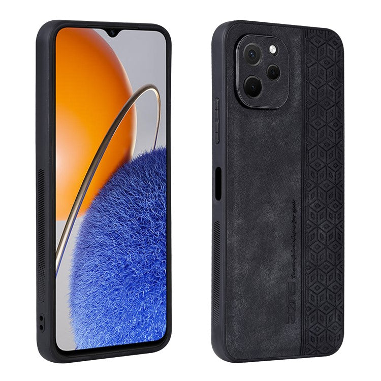 AZNS Drop-proof Phone Case For Huawei Enjoy 50z 4G / nova Y61 4G, Imprinted Pattern Protective Mobile Phone Cover - Black